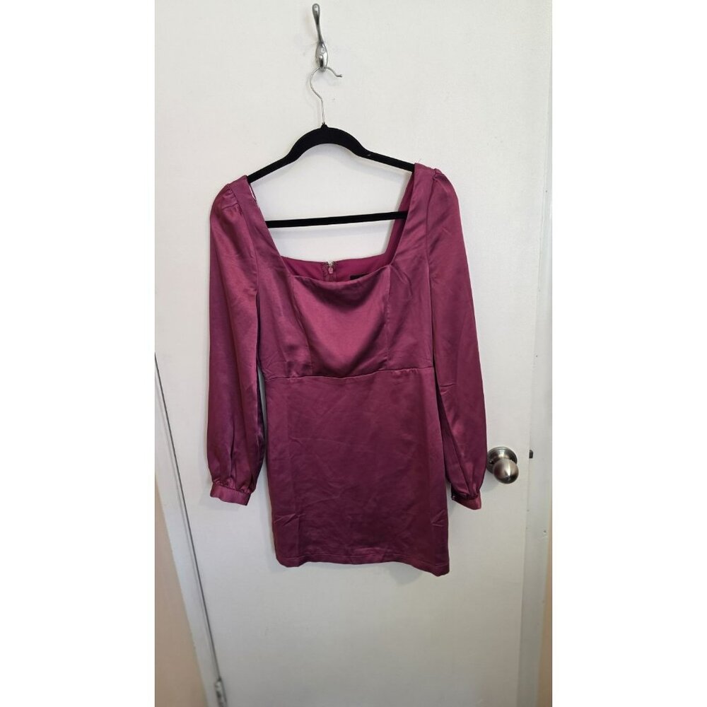 Lulu's Long Sleeve Dress in Deep Pink